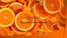  Presentation with freeze - PPT theme featuring freeze-motion-shot-of-splashing background and a gold colored foreground