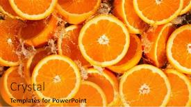  Presentation with freeze - PPT theme featuring freeze-motion-shot-of-splashing background and a gold colored foreground