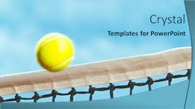  Presentation with freeze - Presentation enhanced with freeze-motion-shot-of-tennis background and a arctic colored foreground