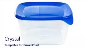  Presentation with plastic - Amazing theme having freezer packaging - plastic box isolated on white backdrop and a sky blue colored foreground