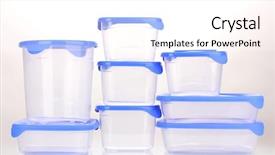  Presentation with freezer - Audience pleasing presentation theme consisting of freezer packaging - plastic containers for food isolated backdrop and a  colored foreground