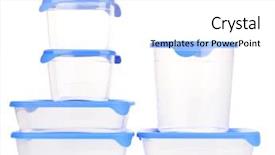  Presentation with freezer - Cool new presentation design with freezer packaging - plastic containers for food isolated backdrop and a white colored foreground