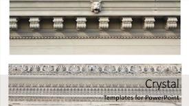  Presentation with ancient - Colorful slides enhanced with frege - details of ancient ornamental friezes backdrop and a light gray colored foreground