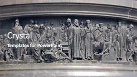  Presentation with millennium - Slide set having frege - novgorod the great monument millennium background and a gray colored foreground