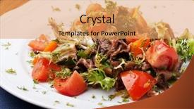  Presentation with soy sauce - Theme featuring frege - tofu marinated in soy sauce background and a  colored foreground