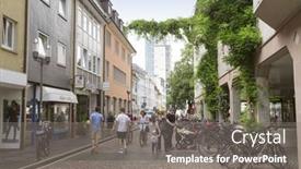  Presentation with western - PPT theme enhanced with freiburg-im-breisgau-germany-august background and a gray colored foreground