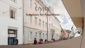  Presentation with western - Slide set with freiburg-im-breisgau-germany-august background and a soft green colored foreground