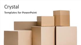  Presentation with set of sauces in white - Colorful slide deck enhanced with freight forwarding - set of boxes isolated white backdrop and a white colored foreground