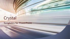  Presentation with driving road - Beautiful theme featuring freight stations - car driving on road backdrop and a lemonade colored foreground