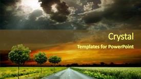  Presentation with long and winding road - Slide set with microbiology - positive with hepatitis a virus background and a light gray colored foreground