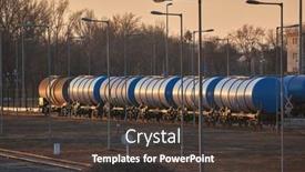  Presentation with silo - Slides with freight-train-silo-wagons background and a  colored foreground