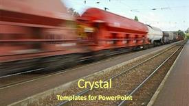  Presentation with train - Presentation theme with word morocco written on the background and a gold colored foreground.