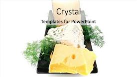  Presentation with black ceramic - Amazing slide deck having french aged cheeses on black ceramic plate backdrop and a white colored foreground