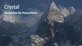  Presentation with snow day - Theme consisting of french alps mountain peaks covered with fresh snow winter landscape nature scene on beautiful sunny winter day background and a ocean colored foreground