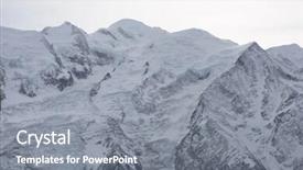  Presentation with snow day - Cool new presentation with french alps mountain peaks covered with fresh snow winter landscape nature scene on beautiful sunny winter day backdrop and a gray colored foreground