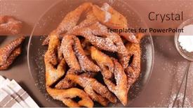  Presentation with angels - Cool new slide deck with french bugne angels wings with sugar backdrop and a red colored foreground