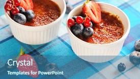  Presentation with burnt - Amazing theme having french cafe - creme brulee cream brulee burnt backdrop and a  colored foreground