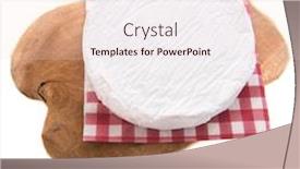  Presentation with camembert - Presentation theme with french-camembert-cheese-isolated-over background and a lemonade colored foreground