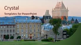  Presentation with washington dc city skyline - Cool new theme with french canadian - quebec city skyline with chateau backdrop and a lemonade colored foreground