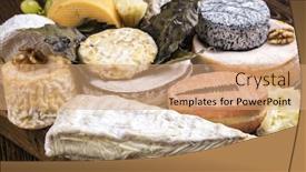  Presentation with cheese plate parmesan cheddar gouda - Cool new theme with french-cheese-plate backdrop and a coral colored foreground