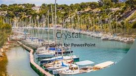 Presentation with eco friendly - PPT layouts featuring french-coast-of-the-mediterranean background and a coral colored foreground