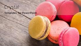  Presentation with wood - Amazing slide deck having french-colorful-macarons-on-wood backdrop and a  colored foreground