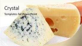  Presentation with aged papper - Beautiful slides featuring french delicatessen aged cheeses chops backdrop and a lemonade colored foreground