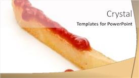  Presentation with ketchup - Cool new slides with french-fried-potatoes-with-ketchup backdrop and a white colored foreground