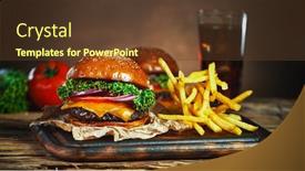  Presentation with french fries - Slide deck featuring french-fries-fall-next background and a tawny brown colored foreground