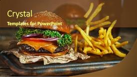  Presentation with french fries - Slides having french-fries-fall-next background and a tawny brown colored foreground