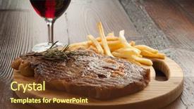  Presentation with wine tourism - Presentation with french fry and wine background and a tawny brown colored foreground