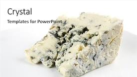  Presentation with white cheese - Slides enhanced with french gorgonzola soft cheese background and a white colored foreground