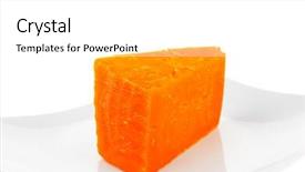  Presentation with cheddar - Theme featuring french gourmet dark cheddar cheese served on a ceramic plate isolated over white background background and a white colored foreground