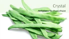  Presentation with french beans - PPT layouts with french-green-beans-isolated background and a mint green colored foreground