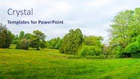  Presentation with landscape - Cool new slide set with french-landscape-haute-vienne-limousin backdrop and a sky blue colored foreground