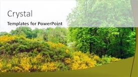  Presentation with landscape - Amazing presentation theme having french-landscape-haute-vienne-limousin backdrop and a white colored foreground