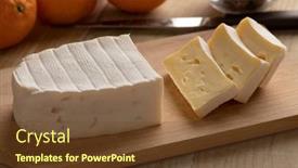  Presentation with cutting board - Presentation design featuring french-le-coq-de-bruyere background and a tawny brown colored foreground