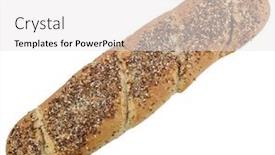  Presentation with seeds - Presentation with french-loaf-of-bread background and a white colored foreground