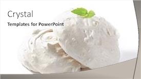  Presentation with french restaurant - PPT theme having french-meringue-cookies-made background and a white colored foreground