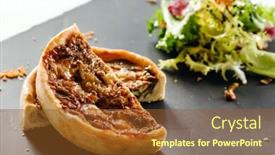  Presentation with french revolution lawyer and politician - Amazing slide set having french quiche pie backdrop and a tawny brown colored foreground