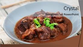  Presentation with white wine and red - Beautiful presentation theme featuring french recipe coq au vin backdrop and a lemonade colored foreground