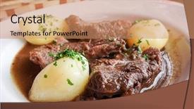  Presentation with white wine and red - PPT layouts having french recipe coq au vin background and a  colored foreground