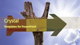  Presentation with wooden - Beautiful presentation theme featuring french revolution - guinea wooden sign backdrop and a tawny brown colored foreground