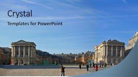  Presentation with versailles - Colorful presentation enhanced with whole wheat - pita flat bread isolated backdrop and a lemonade colored foreground.