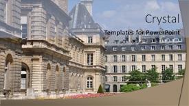  Presentation with senate - Colorful PPT layouts enhanced with french senate backdrop and a light blue colored foreground