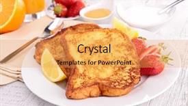  Presentation with sugar - Cool new slides with french sugar toast and fruits backdrop and a yellow colored foreground