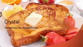  Presentation with butter - Amazing slide deck having french toast with butter backdrop and a yellow colored foreground