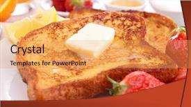  Presentation with butter - Slides having french toast with butter background and a  colored foreground
