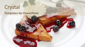  Presentation with french philosophers - Slides featuring french toast background and a lemonade colored foreground