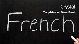  Presentation with chalk - Beautiful slides featuring french written with white chalk backdrop and a black colored foreground